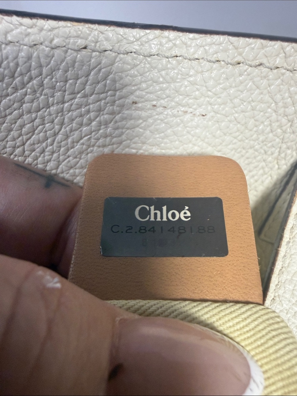 Chloé Shelby Cream Leather Tote Bag - Picture 15 of 17